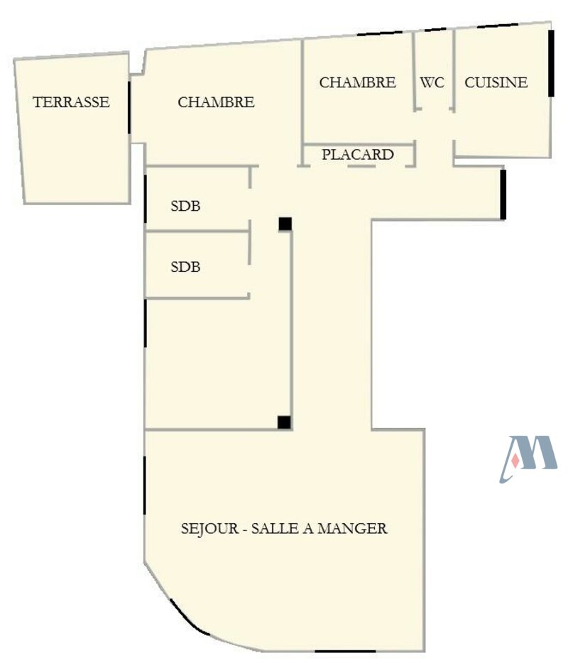 SOUS OFFRE - APPARTEMENT 4 PIECES - CARRE D'OR - Plan loop.index0+1 / 1
