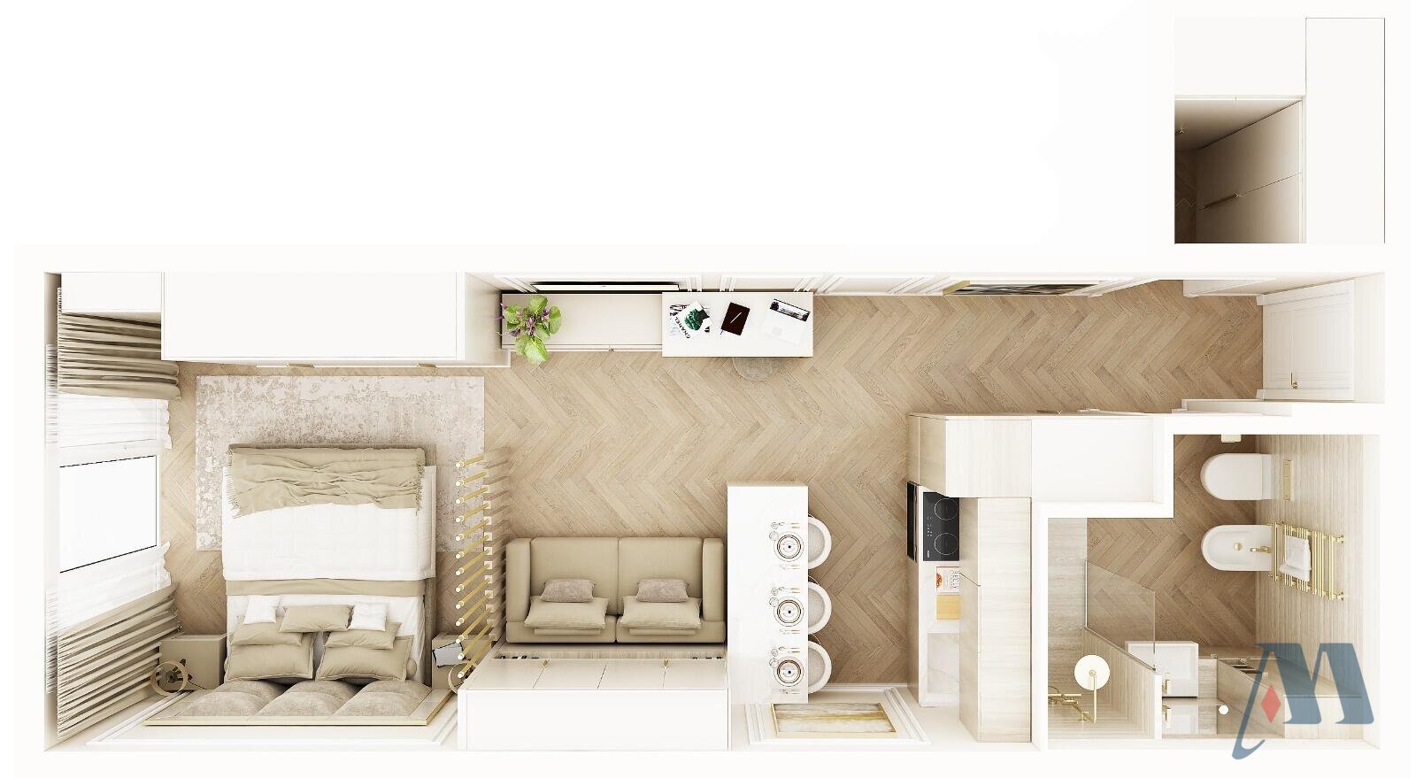 STUDIO MEUBLE - LA ROUSSE - ST ROMAN - 9 / 9