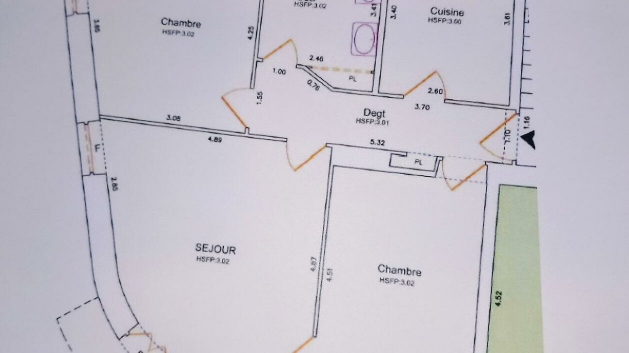 3 PIECES SOUS LOI  - MONTE-CARLO - Plan 1 / 1