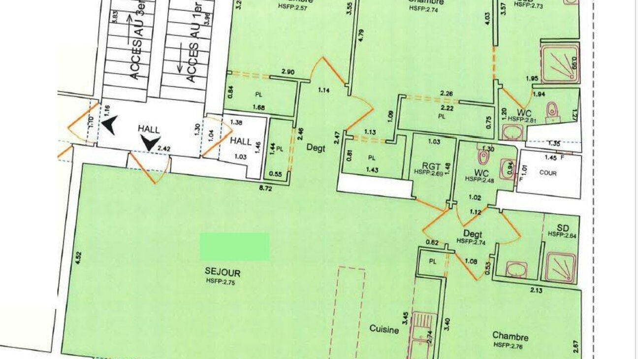 APPARTEMENT 4 PIECES - MONTE-CARLO - Plan 1 / 1